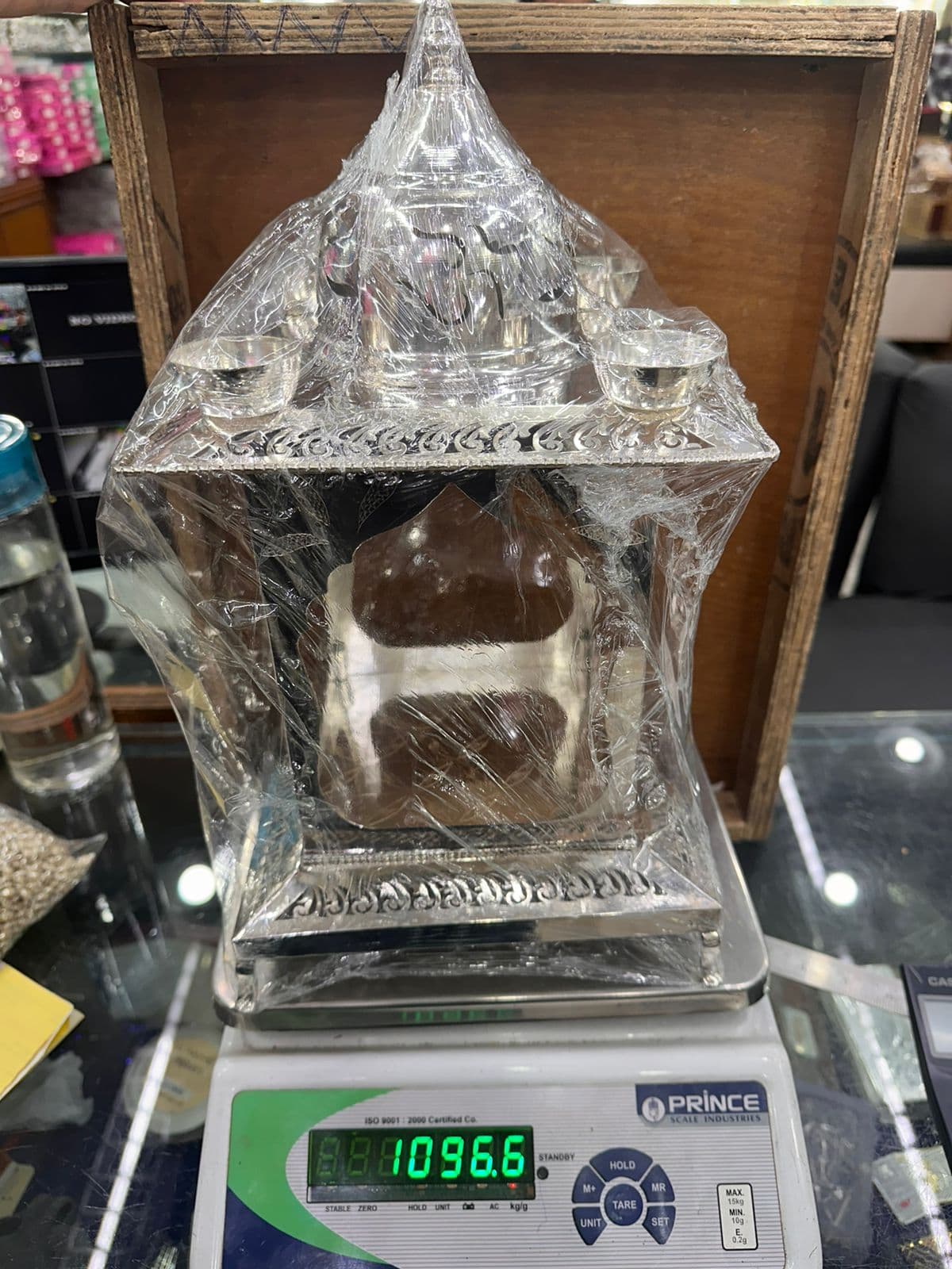 Silver Mandir Box